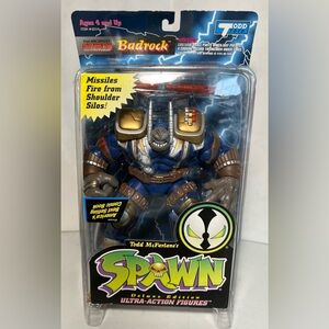 VTG 95 Spawn Badrock Action Figure Blue Youngblood New Deluxe Edition McFarlane
